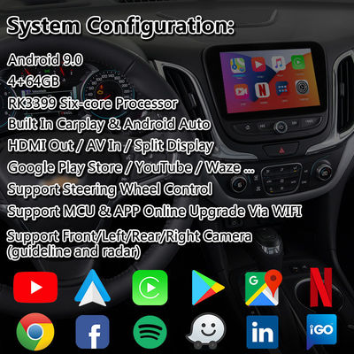 Interfejs multimedialny Lsailt Android Carplay do systemu Mylink Chevrolet Equinox Traverse