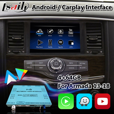 Lsailt Android Multimedia Interface dla Nissan Patrol Y62 z bezprzewodowym Carplay