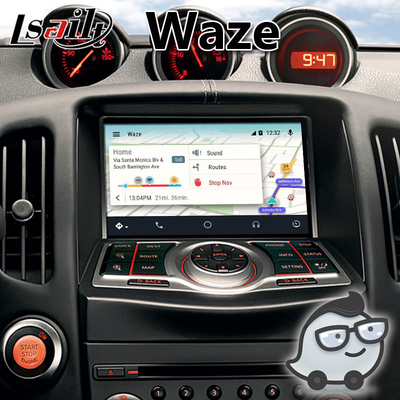 Interfejs Lsailt Android Carplay dla nissana 370Z z Youtube Waze NetFlix