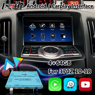Interfejs Lsailt Android Carplay dla nissana 370Z z Youtube Waze NetFlix
