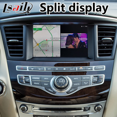 Interfejs Lsailt Android Carplay dla Infiniti JX35 z bezprzewodową nawigacją GPS Android Auto
