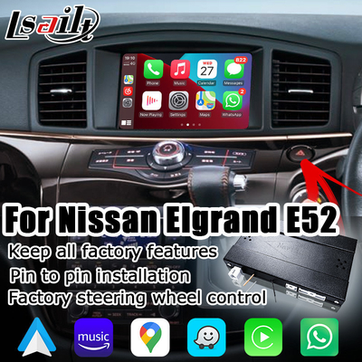 Bezprzewodowy interfejs samochodowy android carplay dla nissana Elgrand E52 IT08 08IT Quest zawiera specyfikację japońską