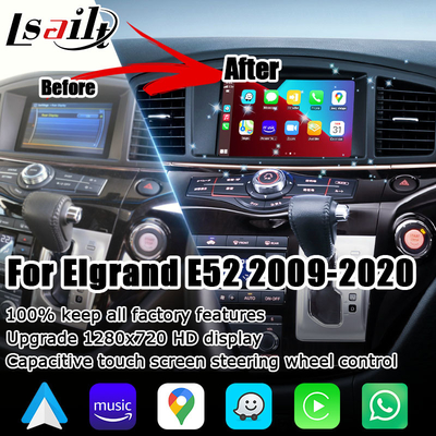 Nissan Elgrand Quest E52 IT06 bezprzewodowy carplay android auto pojemnościowy ekran dotykowy aktualizacja