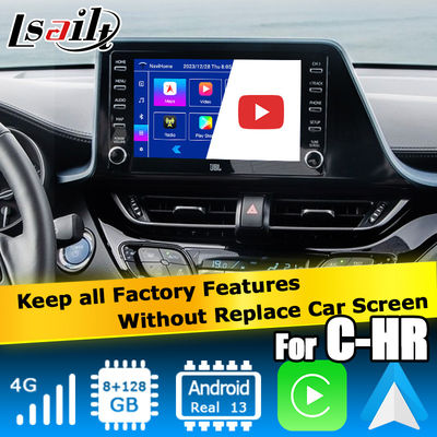 Toyota C-HR CHR Android 13 interfejs multimedialny z automatycznym carplayem Androida