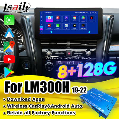 Android 13 Interfejs wideo Lexus Uaktualnienie ekranu OEM dla LM350 LM500H NX RX ES Zestawy do modernizacji Wliczone YouTube, NetFlix,Wireless CarPlay
