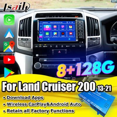 Moduł aktualizacji OEM Android dla Land Cruiser 2013-2021 Bezprzewodowy zestaw CarPlay Integracja YouTube, Google Map, Android Auto