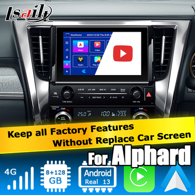 Toyota Alphard Vellfire AH40 Android interfejs wideo carplay