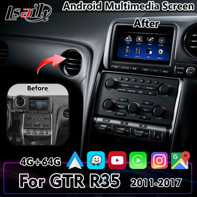 Lsailt 7 Cal Android Carplay samochodowy ekran multimedialny dla Nissan GTR R35 2011-2017